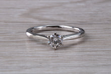 Load image into Gallery viewer, Simple and Elegant Certified Diamond set Platinum Solitaire