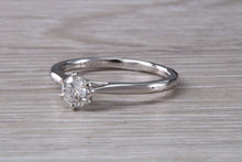 Load image into Gallery viewer, Simple and Elegant Certified Diamond set Platinum Solitaire