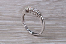 Load image into Gallery viewer, Four Round cut Diamonds set 18ct White Gold Ring