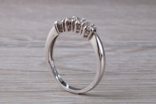 Load image into Gallery viewer, Four Round cut Diamonds set 18ct White Gold Ring