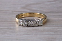 Load image into Gallery viewer, 0.75 carat Traditional Five Stone Diamond Eternity Ring