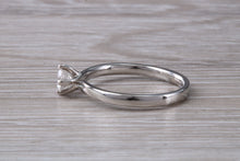 Load image into Gallery viewer, Diamond set Twist Shank set 18ct White Gold Ring