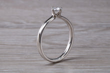 Load image into Gallery viewer, Diamond set Twist Shank set 18ct White Gold Ring