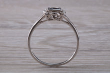 Load image into Gallery viewer, Dainty Blue Sapphire and Diamond set Ring
