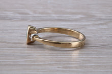 Load image into Gallery viewer, Emerald and Diamond Trilogy Ring. Very Smooth Setting