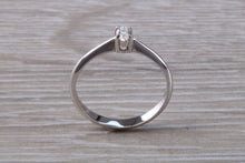 Load image into Gallery viewer, Dainty and Petite Oval cut Diamond set Solitaire