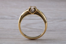 Load image into Gallery viewer, Chunky and Heavy Diamond set 18ct Yellow Gold Ring