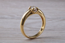 Load image into Gallery viewer, Chunky and Heavy Diamond set 18ct Yellow Gold Ring