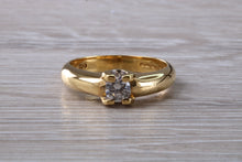 Load image into Gallery viewer, Chunky and Heavy Diamond set 18ct Yellow Gold Ring