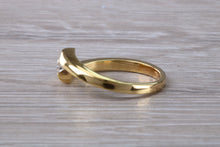 Load image into Gallery viewer, Crossover Shank Diamond set 18ct Yellow Gold Ring