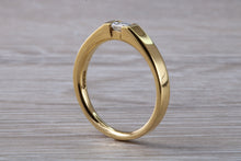 Load image into Gallery viewer, Emerald cut Diamond set 18ct Yellow Gold Ring