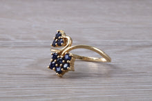 Load image into Gallery viewer, Ceylon Sapphire Flower Ring