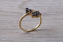 Load image into Gallery viewer, Ceylon Sapphire Flower Ring