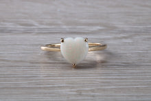 Load image into Gallery viewer, Heart Shaped Opal set Yellow Gold Ring