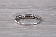 Load image into Gallery viewer, Multi Gemstone Rainbow Eternity White Gold Ring