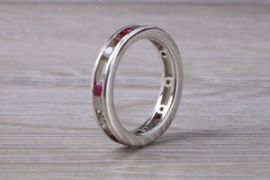 Circle set Ruby and Diamond Eternity Ring