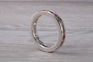 Circle set Ruby and Diamond Eternity Ring
