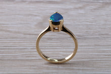 Load image into Gallery viewer, Very Sparkly Tear Drop cut Opal set Yellow Gold Ring