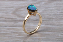 Load image into Gallery viewer, Very Sparkly Tear Drop cut Opal set Yellow Gold Ring