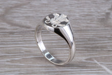 Load image into Gallery viewer, Prince of Wales Feathers Signet Ring, Made From Solid Cast Silver