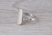 Load image into Gallery viewer, Oval Signet Ring in Sterling Silver