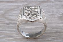 Load image into Gallery viewer, England Foot Ball Team Signet Ring, Made from solid cast Silver