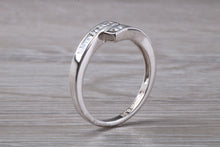 Load image into Gallery viewer, Crossover Baguette cut Diamond set ring