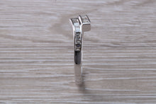 Load image into Gallery viewer, Crossover Baguette cut Diamond set ring