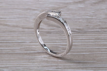Load image into Gallery viewer, Crossover Baguette cut Diamond set ring
