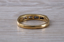 Load image into Gallery viewer, Traditional Half carat Square Princess cut Diamond set Eternity Ring