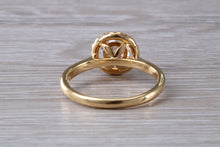 Load image into Gallery viewer, One carat Morganite and Diamond Halo set Ring