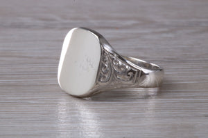Large Chunky Patterned Signet Ring