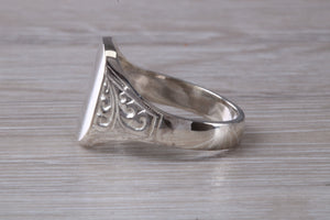 Large Chunky Patterned Signet Ring