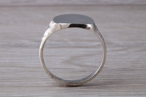 Large Chunky Patterned Signet Ring