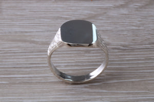 Large Chunky Patterned Signet Ring