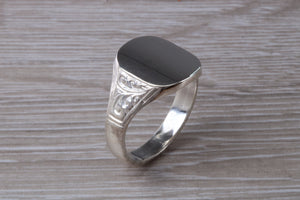 Large Chunky Patterned Signet Ring