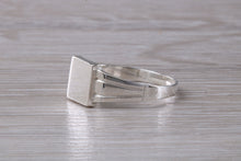 Load image into Gallery viewer, Square Faced Signet Ring in Sterling Silver