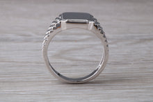 Load image into Gallery viewer, Sterling Silver Signet Ring, Free Engraving