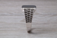 Load image into Gallery viewer, Sterling Silver Signet Ring, Free Engraving