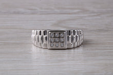 Load image into Gallery viewer, Watch Strap Signet Ring set With C Z