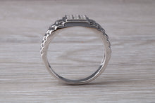Load image into Gallery viewer, Watch Strap Signet Ring set With C Z