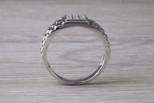Load image into Gallery viewer, Watch Strap Signet Ring set With C Z