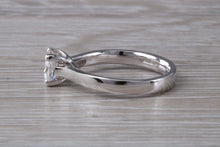 Load image into Gallery viewer, One carat Forever One cushion cut Moissanite Diamond set Platinum Solitaire