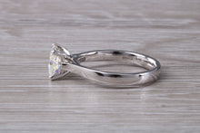 Load image into Gallery viewer, 1.25 carat Princess cut Moissanite Diamond Solitaire