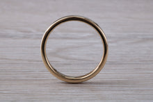 Load image into Gallery viewer, Minimalist 3 mm Wide Flat Profile Yellow Gold Band