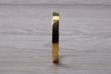 Load image into Gallery viewer, 3mm Wide Flat Profile 18ct Yellow Gold Band
