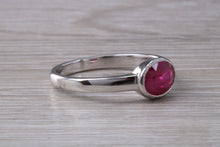 Load image into Gallery viewer, 1.25 carat Oval cut Ruby set 18ct White Gold Solitaire