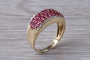 9 mm Wide Rubies and Diamonds set Ring