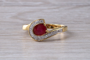 Beautiful Ruby and Diamond Ring