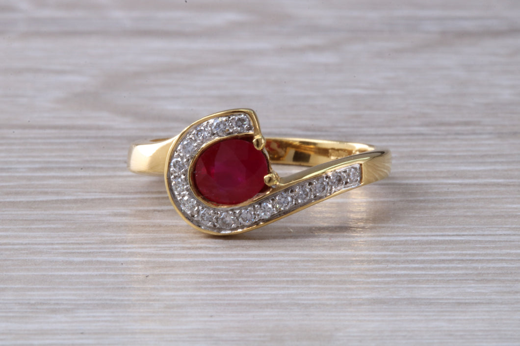Beautiful Ruby and Diamond Ring